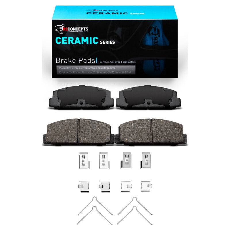 R1 84-05 Mazda 6 Rear Ceramic Pads & Hardware Kit-Brake Pads - OE-Grocery Getter Performance