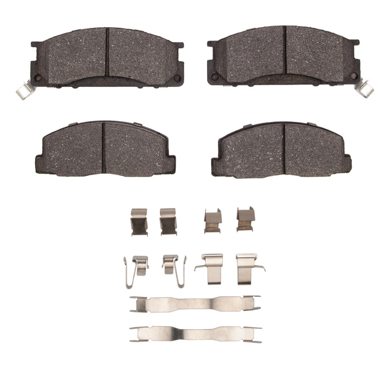 R1 86-89 Toyota Van Front Semi Met Pads & Hardware Kit-Brake Pads - OE-Grocery Getter Performance