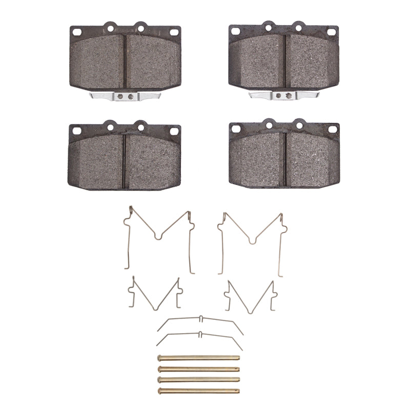 R1 86-91 Mazda RX-7 Front Semi Met Pads & Hardware Kit-Brake Pads - OE-Grocery Getter Performance