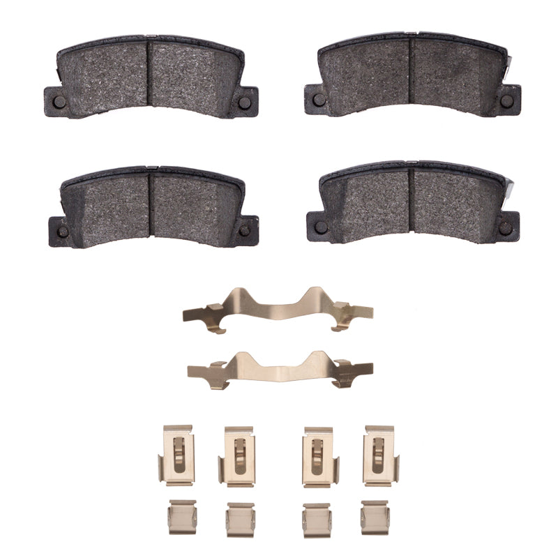 R1 86-93 Toyota Celica Rear Semi Met Pads & Hardware Kit-Brake Pads - OE-Grocery Getter Performance