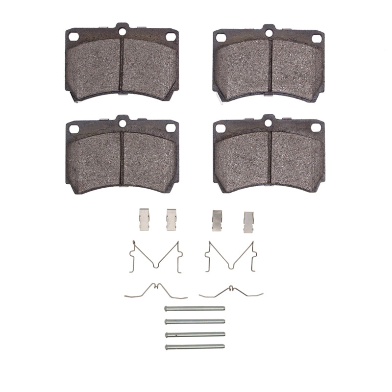 R1 86-94 Mazda 323 Front Semi Met Pads & Hardware Kit-Brake Pads - OE-Grocery Getter Performance