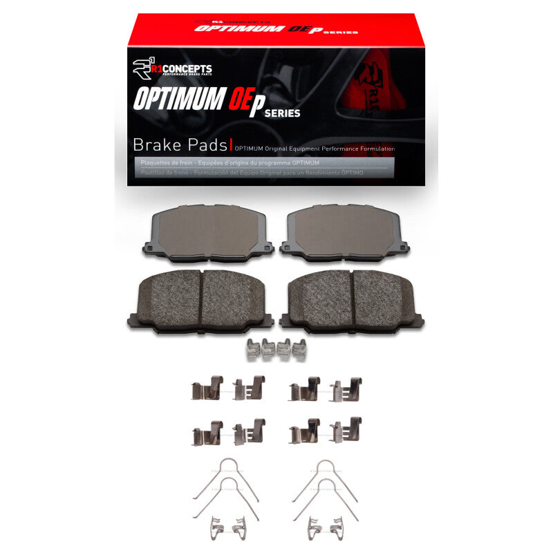 R1 87-93 Lexus ES250 Front Optimum OE Pads & Hardware Kit-Brake Pads - OE-Grocery Getter Performance
