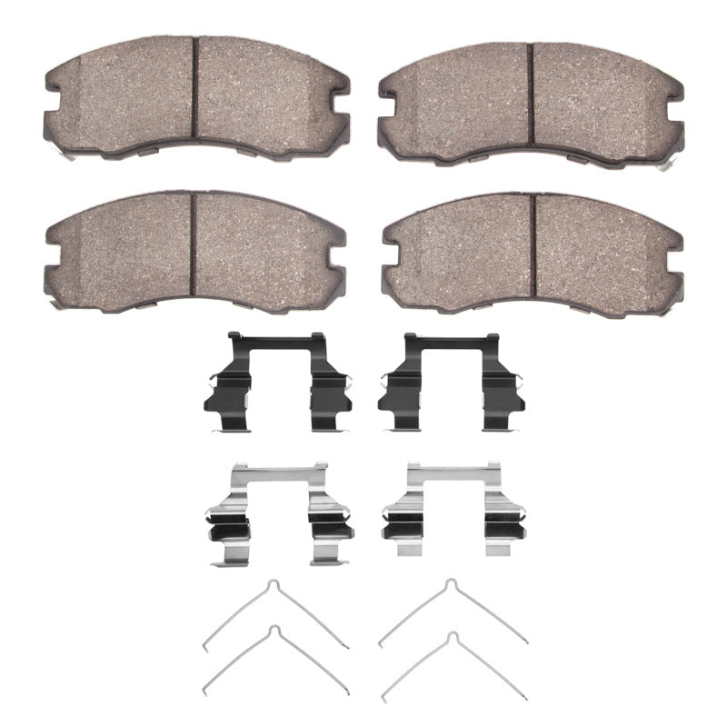 R1 88-89 Toyota Celica Front Semi Met Pads & Hardware Kit-Brake Pads - OE-Grocery Getter Performance