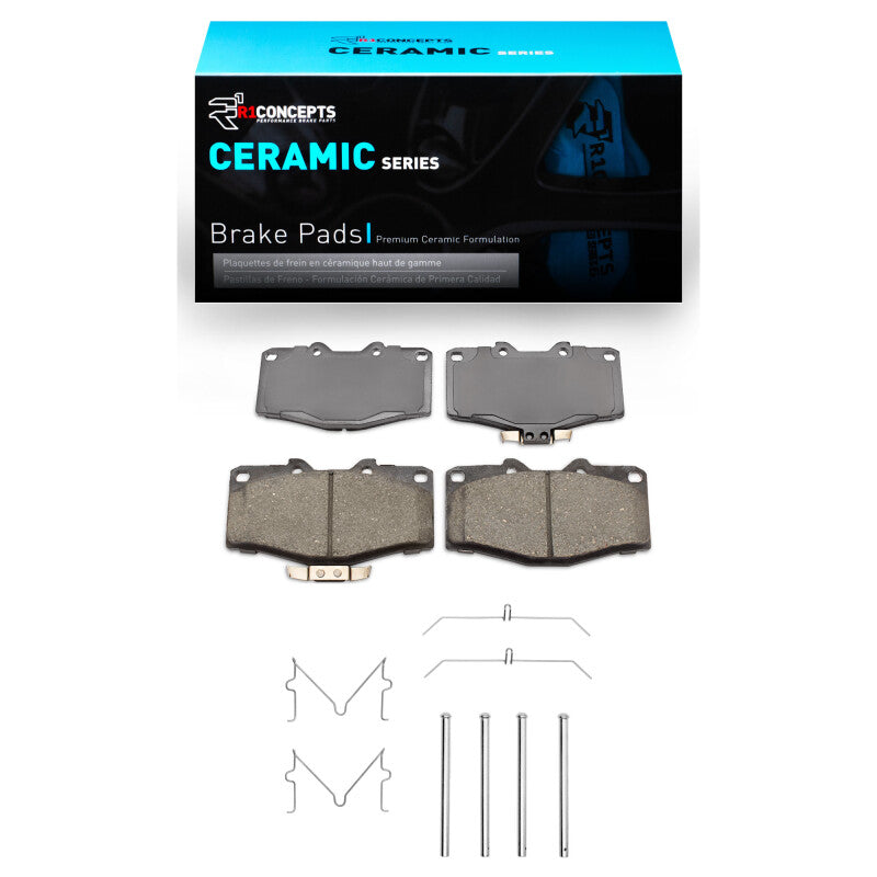 R1 88-95 Toyota 4Runner Front Ceramic Brake Pads & Hardware Kit-Brake Pads - OE-Grocery Getter Performance