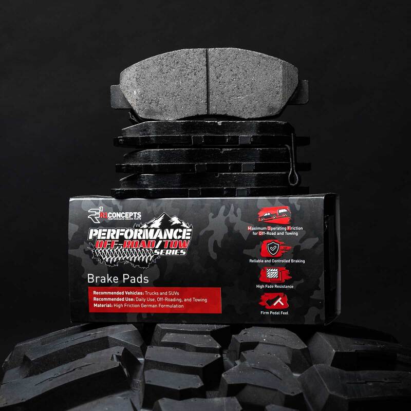 R1 89-04 Mitsubishi FUSO FE Front Performance Off-Road/Tow Brake Pads & Hardware Kit-Brake Pads - Performance-Grocery Getter Performance