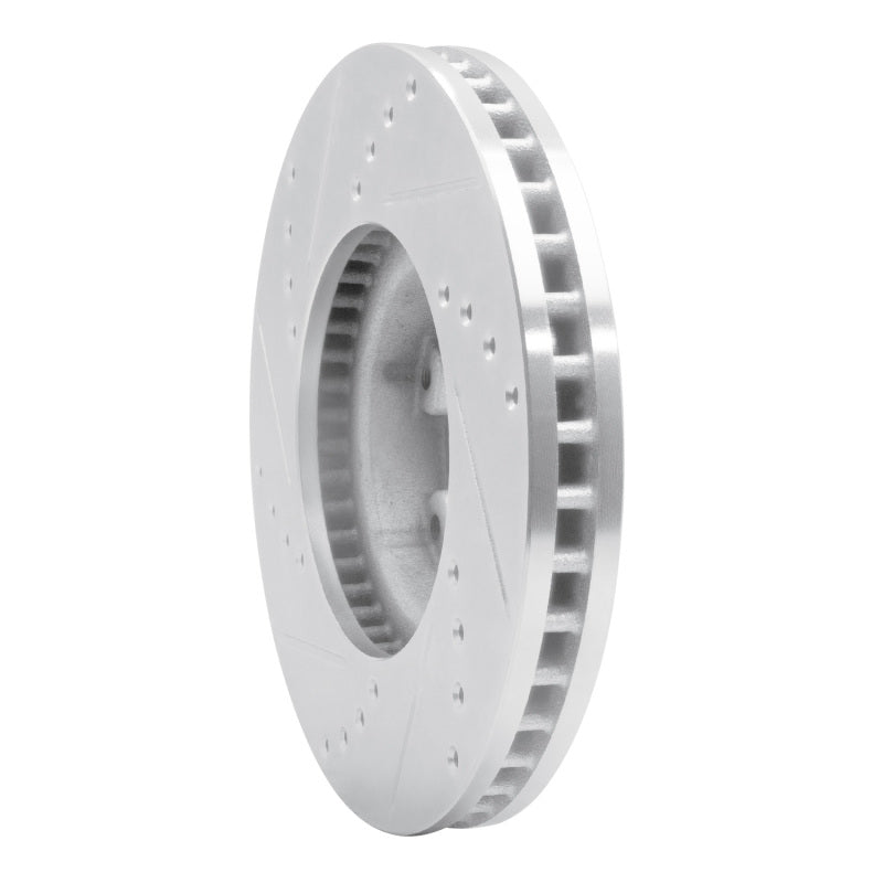 R1 89-93 Toyota Pickup Front Right Drilled & Slotted Silver Brake Rotor-Brake Rotors - Slot & Drilled-Grocery Getter Performance
