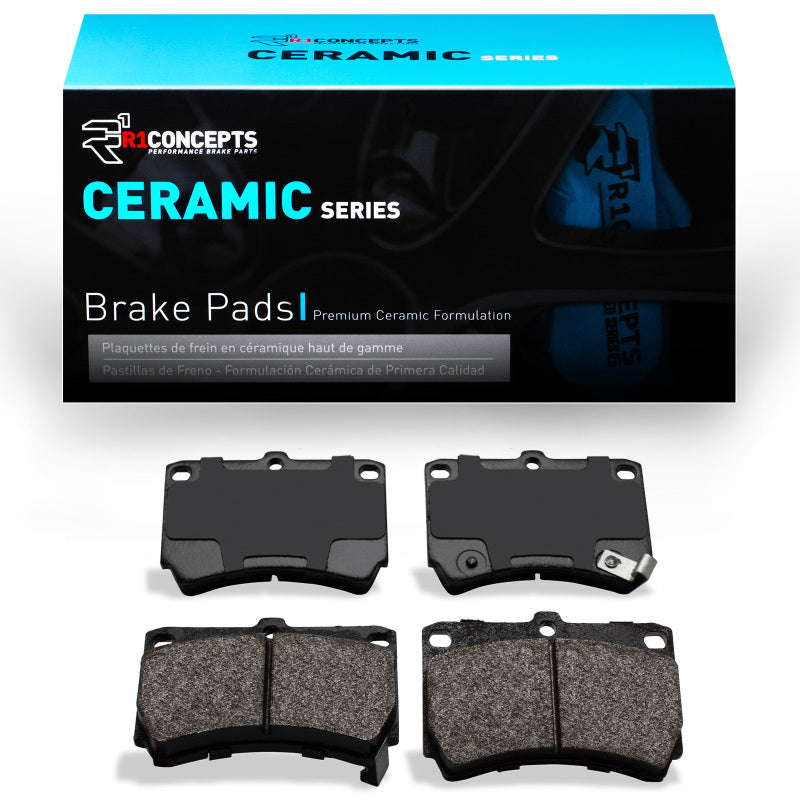 R1 90-02 Mercury Tracer Front Ceramic Brake Pads-Brake Pads - OE-Grocery Getter Performance