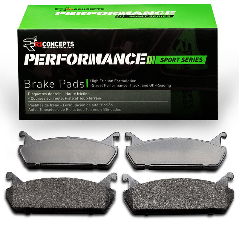 R1 90-96 Mercury Tracer Rear Performance Sport Brake Pads-Brake Pads - Performance-Grocery Getter Performance