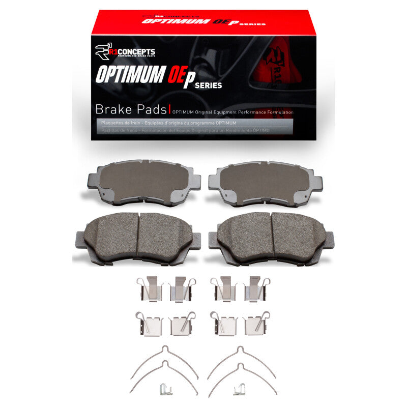 R1 90-98 Lexus ES300 Front Optimum OE Brake Pads & Hardware Kit-Brake Pads - OE-Grocery Getter Performance