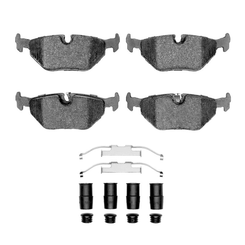 R1 91-08 BMW 325IS Rear Semi Met Pads & Hardware Kit-Brake Pads - OE-Grocery Getter Performance