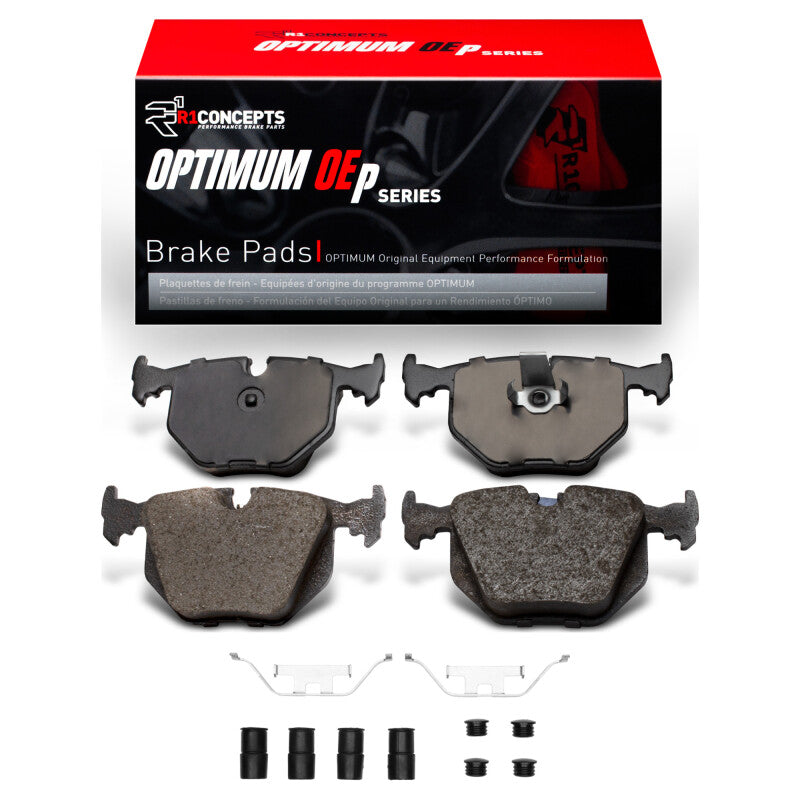 R1 91-08 BMW 740I Rear Optimum OE Pads & Hardware Kit-Brake Pads - OE-Grocery Getter Performance