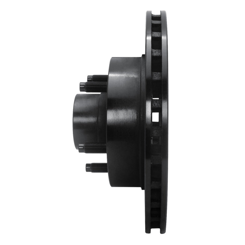 R1 91-94 Ford Explorer Front Right Drilled & Slotted Black Brake Rotor-Brake Rotors - Slot & Drilled-Grocery Getter Performance