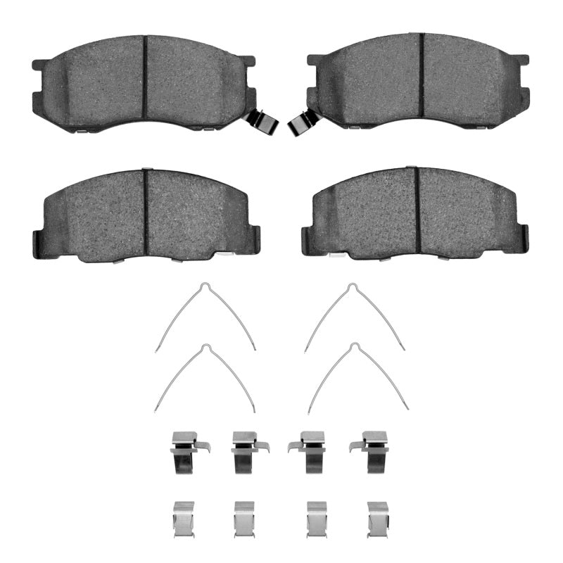 R1 91-97 Toyota Previa Front Ceramic Pads & Hardware Kit-Brake Pads - OE-Grocery Getter Performance