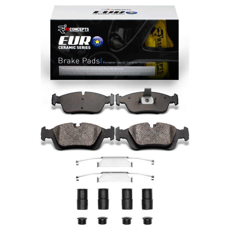 R1 91-98 BMW 318I Front Euro Ceramic Pads & Hardware Kit-Brake Pads - OE-Grocery Getter Performance