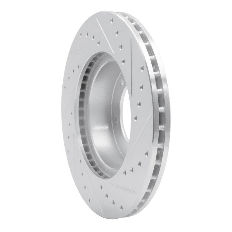 R1 91-98 Toyota T100 Front Left Drilled & Slotted Silver Brake Rotor-Brake Rotors - Slot & Drilled-Grocery Getter Performance