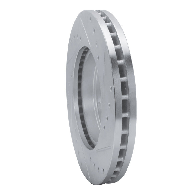 R1 92-95 Toyota MR2 Front Left Drilled & Slotted Silver Brake Rotor-Brake Rotors - Slot & Drilled-Grocery Getter Performance