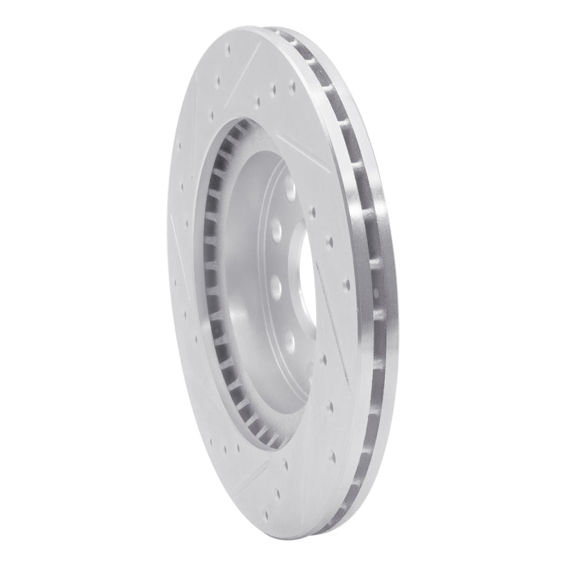 R1 92-95 Toyota MR2 Rear Right Drilled & Slotted Silver Brake Rotor-Brake Rotors - Slot & Drilled-Grocery Getter Performance