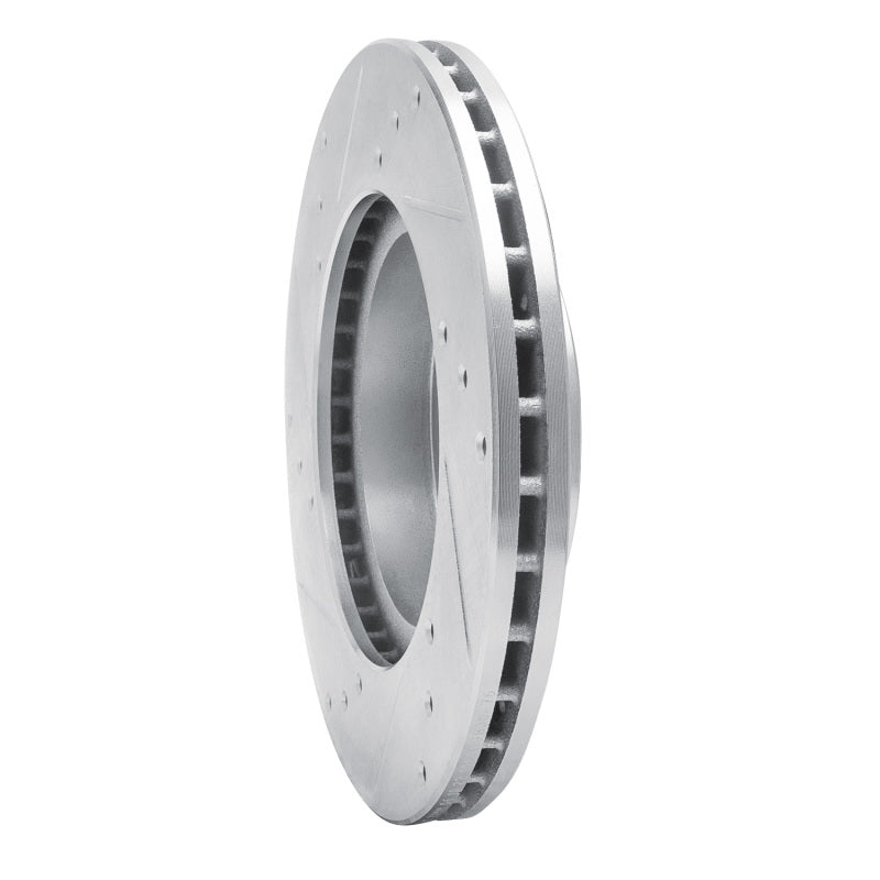 R1 93-02 Chevrolet Prizm Front Right Drilled & Slotted Silver Brake Rotor-Brake Rotors - Slot & Drilled-Grocery Getter Performance