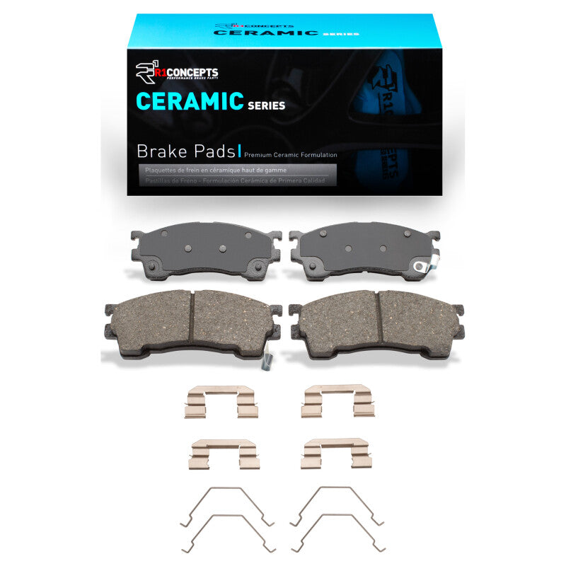 R1 93-03 Ford Probe Front Ceramic Pads & Hardware Kit-Brake Pads - OE-Grocery Getter Performance