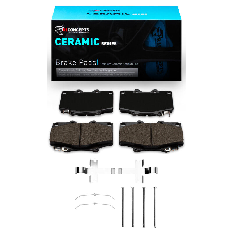 R1 93-97 Lexus LX450 Front Ceramic Pads & Hardware Kit-Brake Pads - OE-Grocery Getter Performance