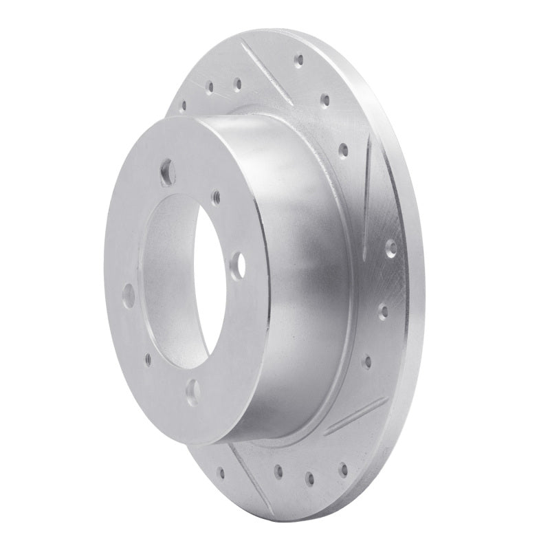 R1 94-98 Hyundai SONATA Rear Right Drilled & Slotted Silver Brake Rotor-Brake Rotors - Slot & Drilled-Grocery Getter Performance
