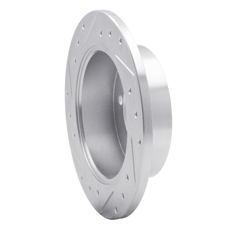 R1 94-98 Hyundai SONATA Rear Right Drilled & Slotted Silver Brake Rotor-Brake Rotors - Slot & Drilled-Grocery Getter Performance