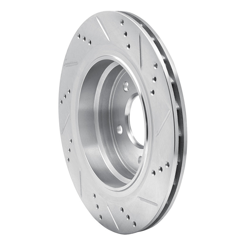 R1 95-02 BMW Z3 Right Rear Drilled & Slotted Silver Brake Rotor-Brake Rotors - Slot & Drilled-Grocery Getter Performance