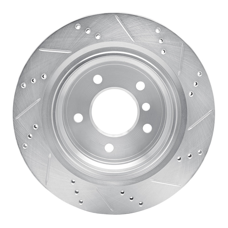 R1 95-02 BMW Z3 Right Rear Drilled & Slotted Silver Brake Rotor-Brake Rotors - Slot & Drilled-Grocery Getter Performance