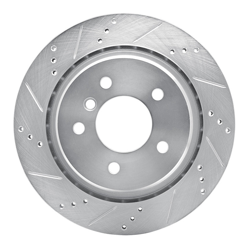 R1 95-02 BMW Z3 Right Rear Drilled & Slotted Silver Brake Rotor-Brake Rotors - Slot & Drilled-Grocery Getter Performance