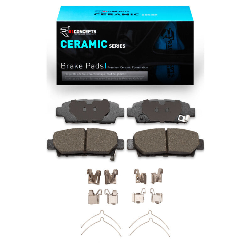 R1 95-99 Toyota Avalon Rear Ceramic Pads & Hardware Kit-Brake Pads - OE-Grocery Getter Performance