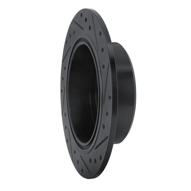 R1 95-99 Toyota AVALON Rear Left Drilled & Slotted Black Brake Rotor-Brake Rotors - Slot & Drilled-Grocery Getter Performance
