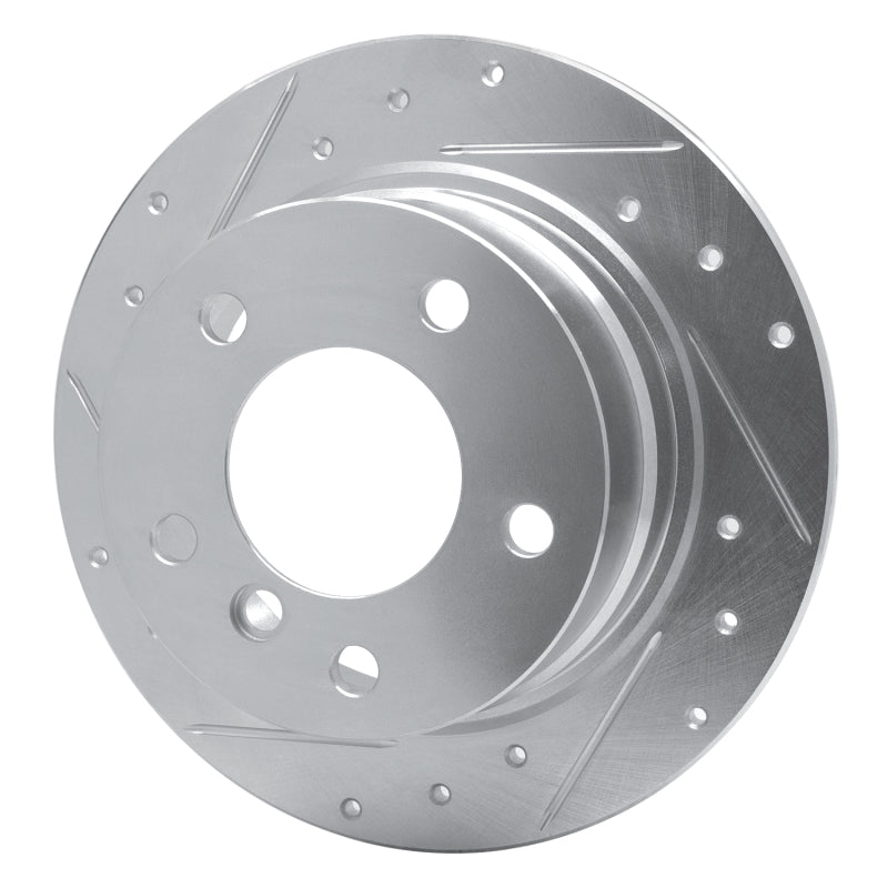 R1 96-02 BMW Z3 Rear Left Drilled & Slotted Silver Brake Rotor-Brake Rotors - Slot & Drilled-Grocery Getter Performance
