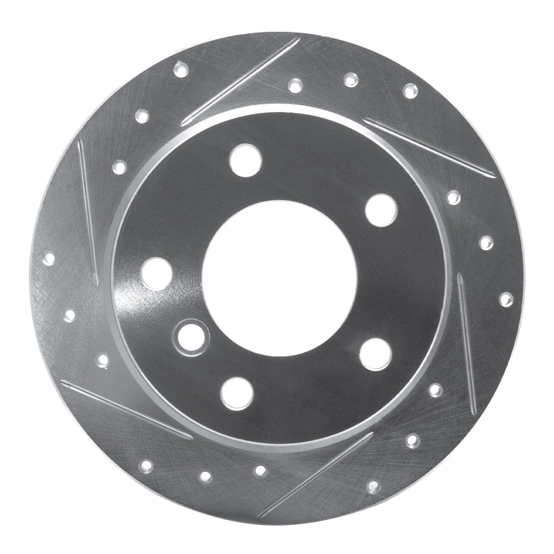 R1 96-02 BMW Z3 Rear Left Drilled & Slotted Silver Brake Rotor-Brake Rotors - Slot & Drilled-Grocery Getter Performance