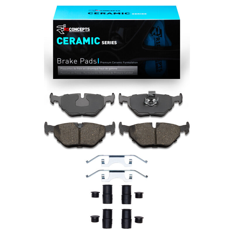 R1 96-03 BMW 528I Rear Ceramic Pads & Hardware Kit-Brake Pads - OE-Grocery Getter Performance