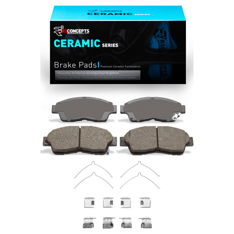 R1 97-01 Toyota Camry Front Ceramic Brake Pads & Hardware Kit-Brake Pads - OE-Grocery Getter Performance