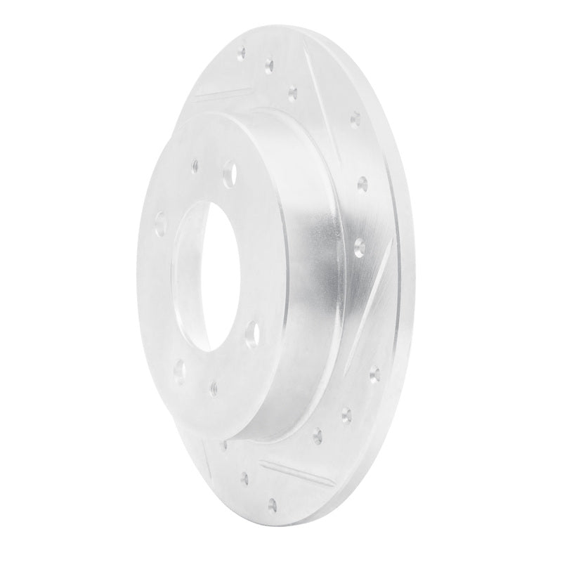 R1 97-06 Hyundai Elantra Rear Right Drilled & Slotted Silver Brake Rotor-Brake Rotors - Slot & Drilled-Grocery Getter Performance