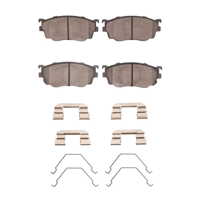 R1 98-03 Mazda Protege Front Semi Met Pads & Hardware Kit-Brake Pads - OE-Grocery Getter Performance