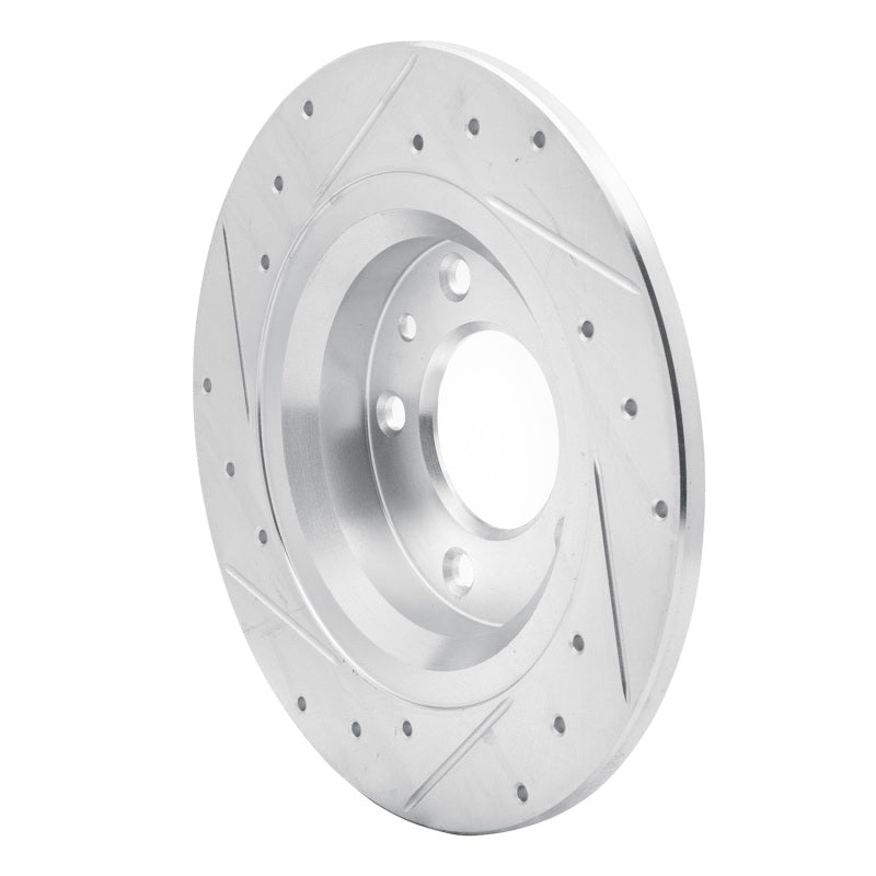 R1 98-15 Ford Fusion Rear Right Drilled & Slotted Silver Brake Rotor-Brake Rotors - Slot & Drilled-Grocery Getter Performance