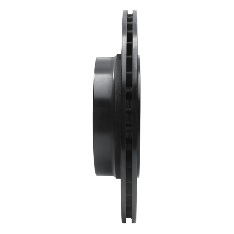 R1 99-06 BMW 323I Rear Left Drilled & Slotted Black Brake Rotor-Brake Rotors - Slot & Drilled-Grocery Getter Performance