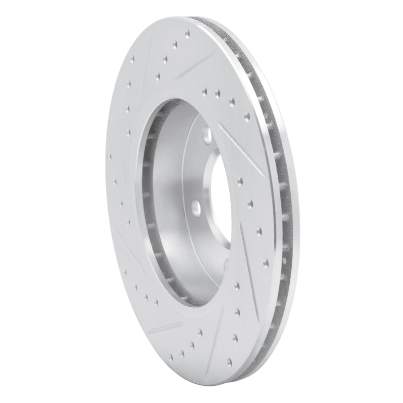 R1 99-08 BMW 325I (USA/Canada) Front Right Drilled & Slotted Silver Brake Rotor-Brake Rotors - Slot & Drilled-Grocery Getter Performance