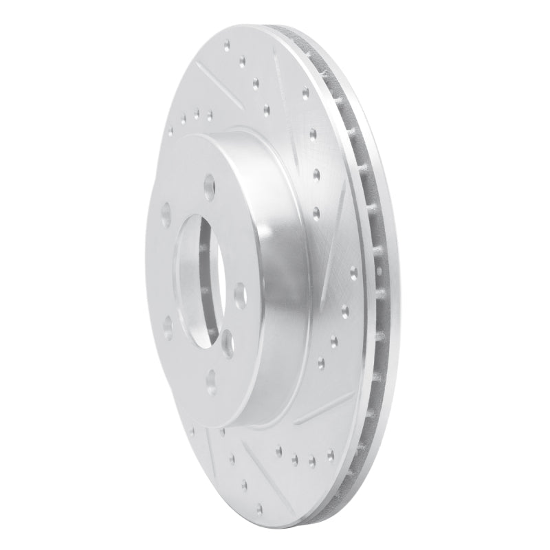 R1 99-08 BMW 325I (USA/Canada) Front Right Drilled & Slotted Silver Brake Rotor-Brake Rotors - Slot & Drilled-Grocery Getter Performance