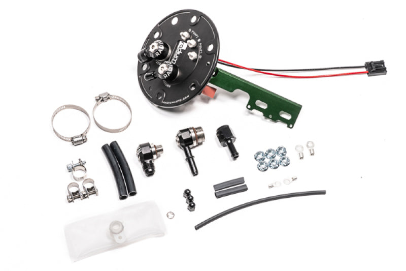 Radium Engineering 94-01 Acura Integra/ 92-00 Honda Civic Fuel Hanger For Walbro GSS342 or AEM 50-12-Fuel Pump Hangers-Grocery Getter Performance
