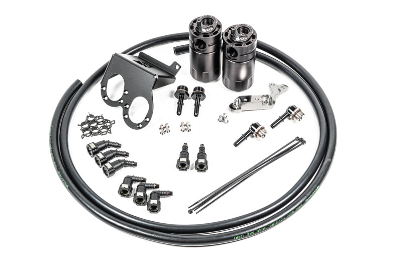 Radium Engineering Dual Catch Can Kit 17-19 Corvette LT1 w/ Dry Sump Fluid Lock-Oil Catch Cans-Grocery Getter Performance