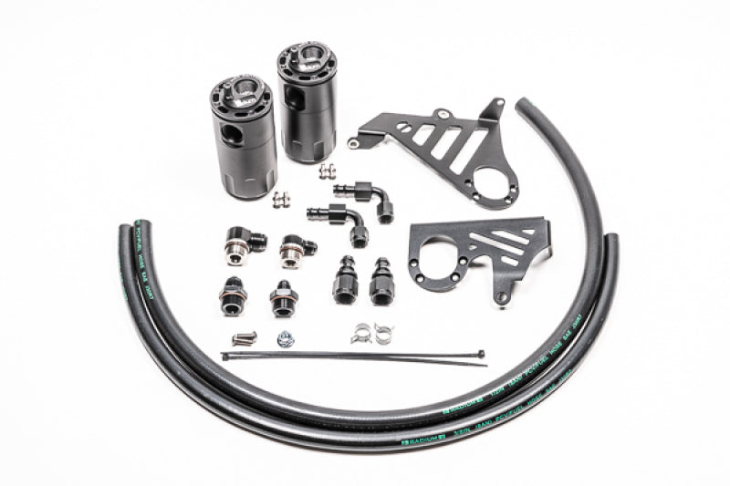 Radium Engineering Dual Catch Can Kit 2015-18 Focus ST Fluid Lock-Oil Catch Cans-Grocery Getter Performance