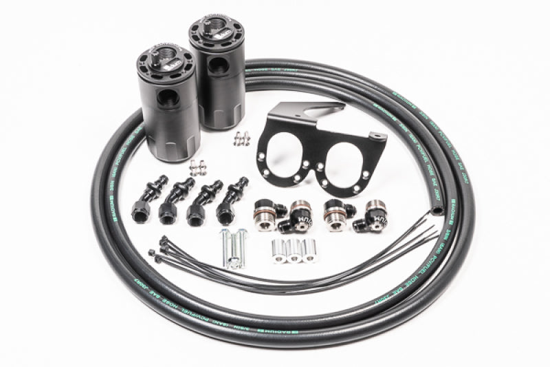 Radium Engineering Nissan R35 GT-R Dual Catch Can Kit CCV Fluid Lock-Oil Catch Cans-Grocery Getter Performance