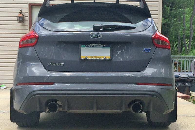 Rally Armor 12-19 Ford Focus ST / 16-19 RS Black Mud Flap w/Red Logo-Mud Flaps-Grocery Getter Performance