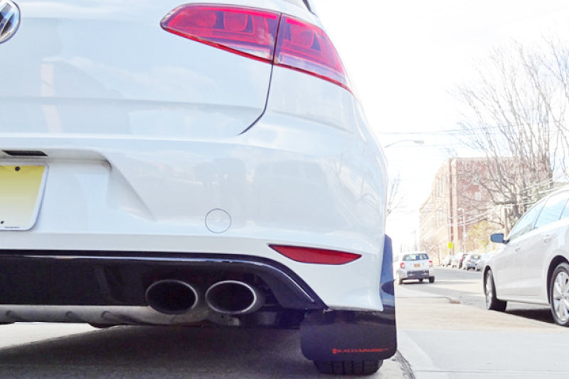 Rally Armor 15-17.5 MKVII VW Golf R Black UR Mud Flap w/Grey Logo-Mud Flaps-Grocery Getter Performance