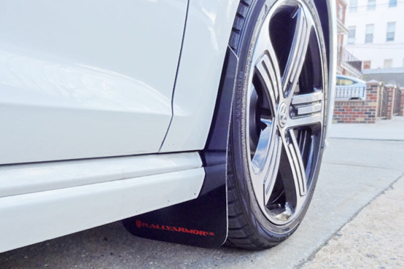 Rally Armor 15-17.5 MKVII VW Golf R Black UR Mud Flap w/Grey Logo-Mud Flaps-Grocery Getter Performance