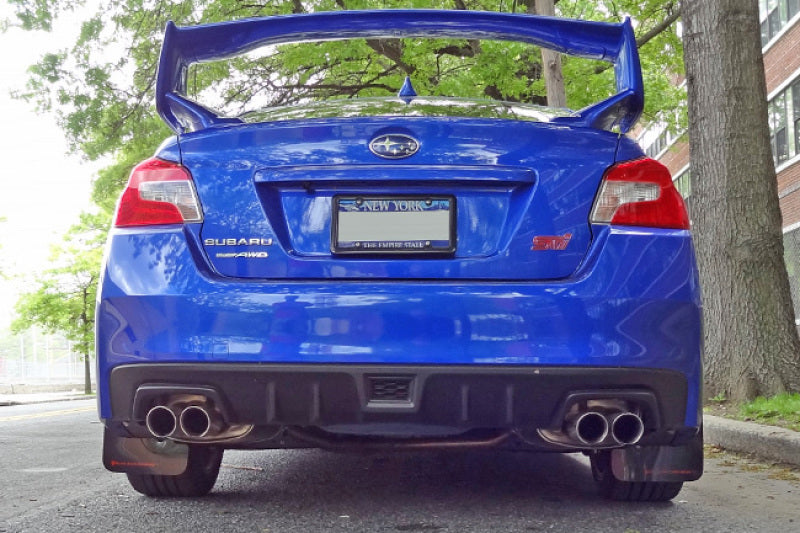 Rally Armor 15-21 Subaru WRX/STI Black UR Mud Flap w/Grey Logo-Mud Flaps-Grocery Getter Performance