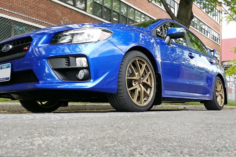 Rally Armor 15-21 Subaru WRX/STI Red UR Mud Flap w/White Logo-Mud Flaps-Grocery Getter Performance